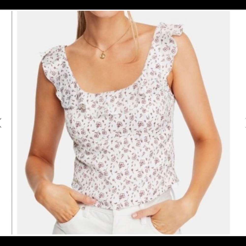 Free People Floral Top
